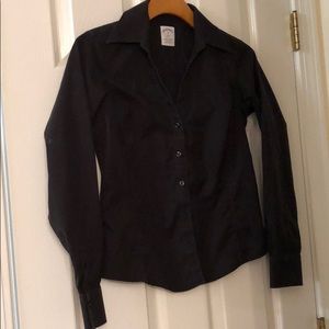 Brooks Brothers black long sleeve no iron